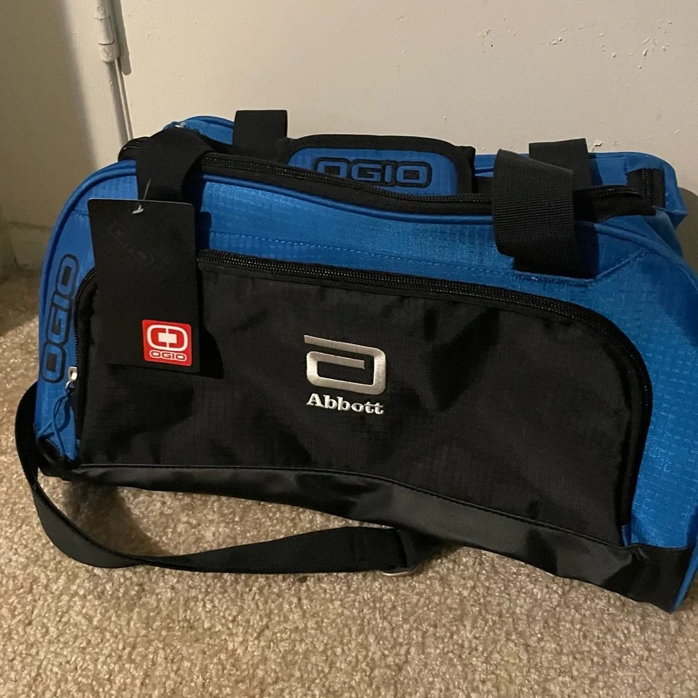 OGIO Blue and Black Travel Duffel with Logo